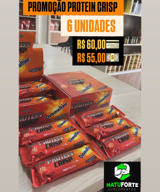 Barras Protein Crisp em promoção